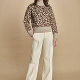 maglia collo alto maculata 32016-355 BEIGE.MORO 25 federica tosi 