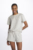 T-shirt girocollo spugna righe