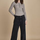 polo a costine CADEE KNIT BLOUSE LIGHT TAUBE herskind 