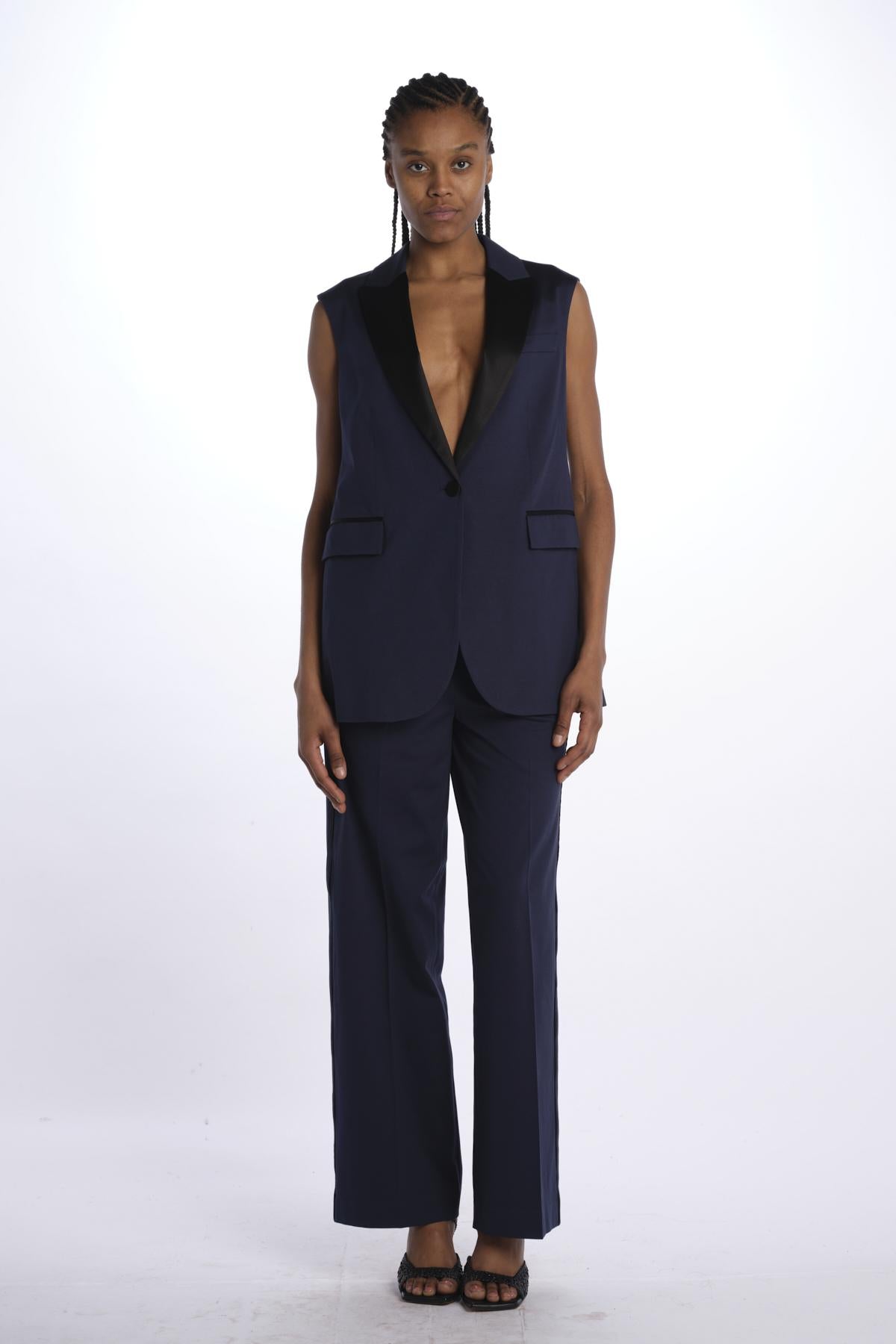 Gilet filo scozia 3417 INDIGO circolo 1901 