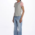 PAUL righe bicolore 14Y037CO185 NAVY ines de la fressange 