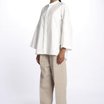Camicia collo guru con tasca BELGRADE OFFWHITE sofie d'hoore 