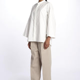 Camicia collo guru con tasca BELGRADE OFFWHITE sofie d'hoore 