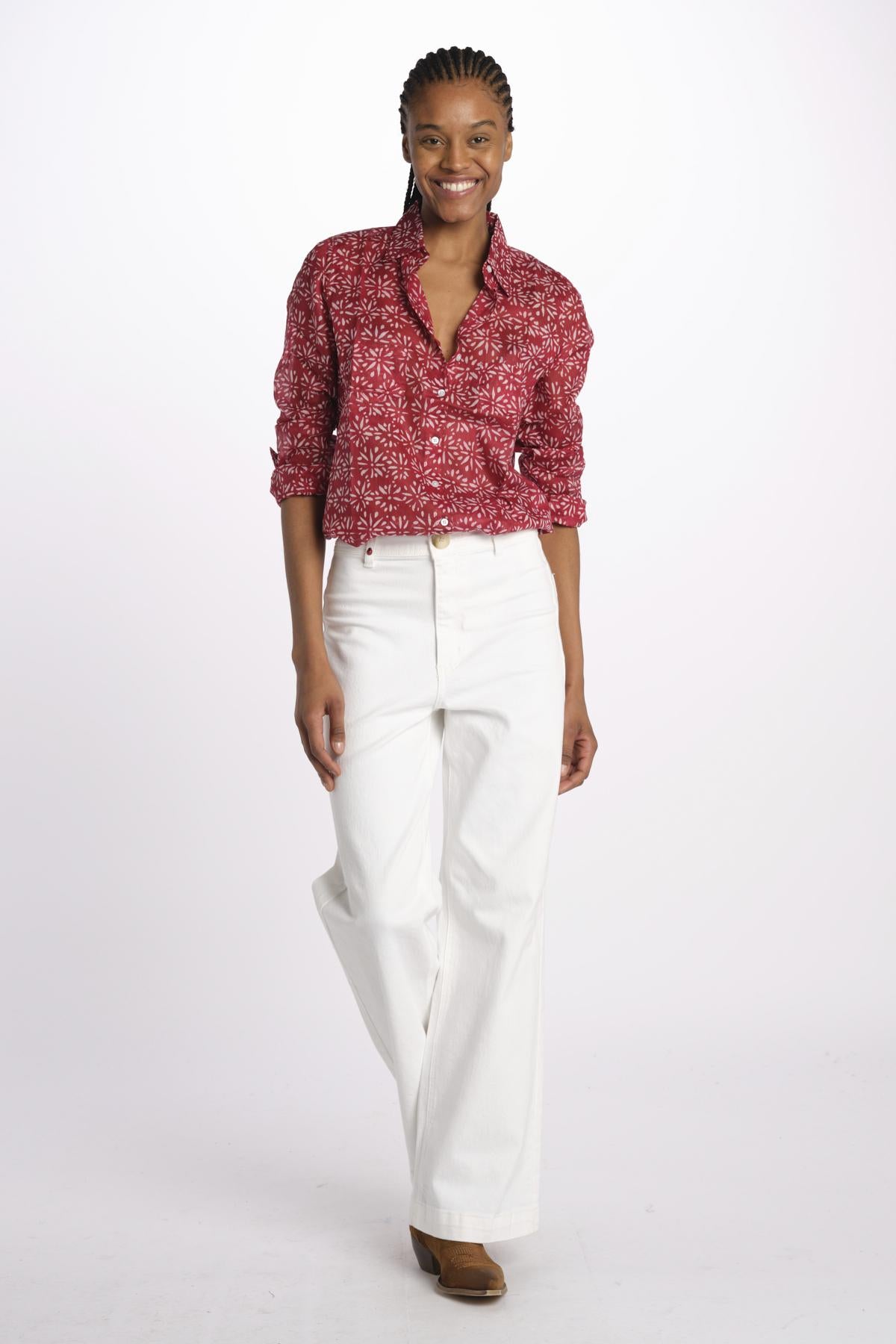 Camicia FLEUR SX7522 526S terre rouge 