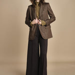 pantalone over con nervature in gabardine ORIANA 540339 11 quelledue 