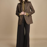 pantalone over con nervature in gabardine ORIANA 540339 11 quelledue 