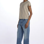 T-shirt girocollo m/c basic WSCT20 GREIGE merz b 