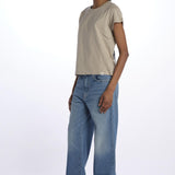T-shirt girocollo m/c basic WSCT20 GREIGE merz b 