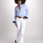 camicia a righe con collo guru MICA5630 BA milaura 