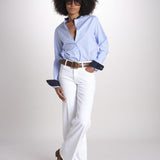 camicia a righe con collo guru MICA5630 BA milaura 