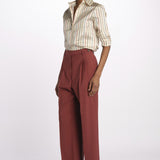 Pantalone MORENA pinces lana seta MORENA687786 48 quelledue 