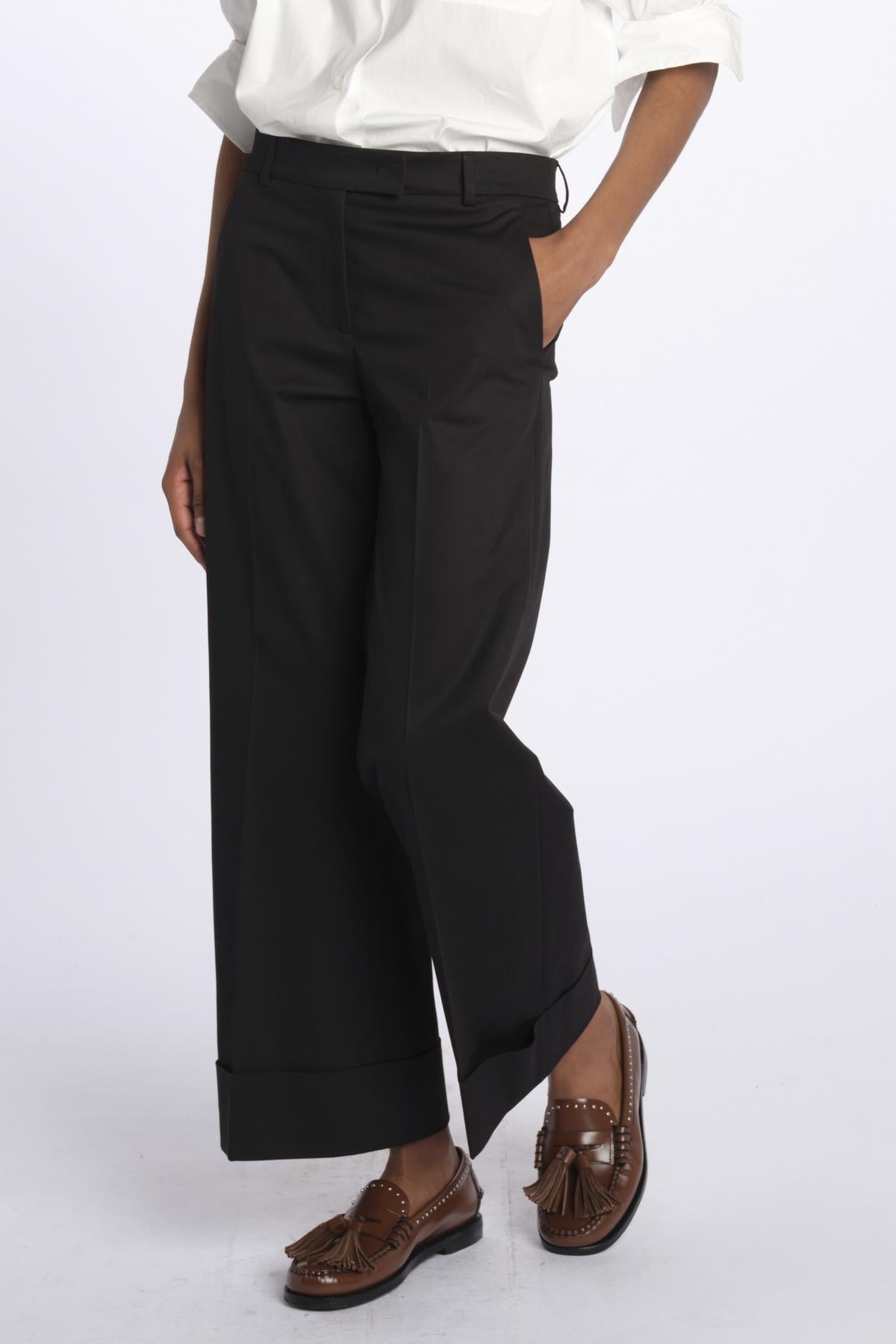 Pantalone MELODIA cropped risvolto MELODIA65254 3 quelledue 