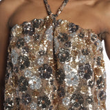 Top paillettes con coulisse T022 M915 n21 