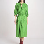 abito chemisier in cotone E20FR08 GREEN martin grant 