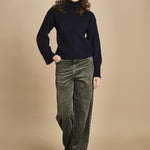 pantalone in velluto PARTHE52 SAGE bellerose 