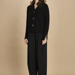 cardigan tre bottoni MIL4A24 Z3613S NERO milaura 