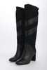 Suede band boot 7.5 heel