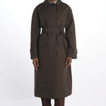 Trench lungo con cintura INNIS1562 MOSSBLACK studio nicholson 