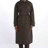 Trench lungo con cintura INNIS1562 MOSSBLACK studio nicholson 