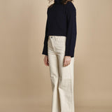 denim over FLEURE WF GREIGE fam 