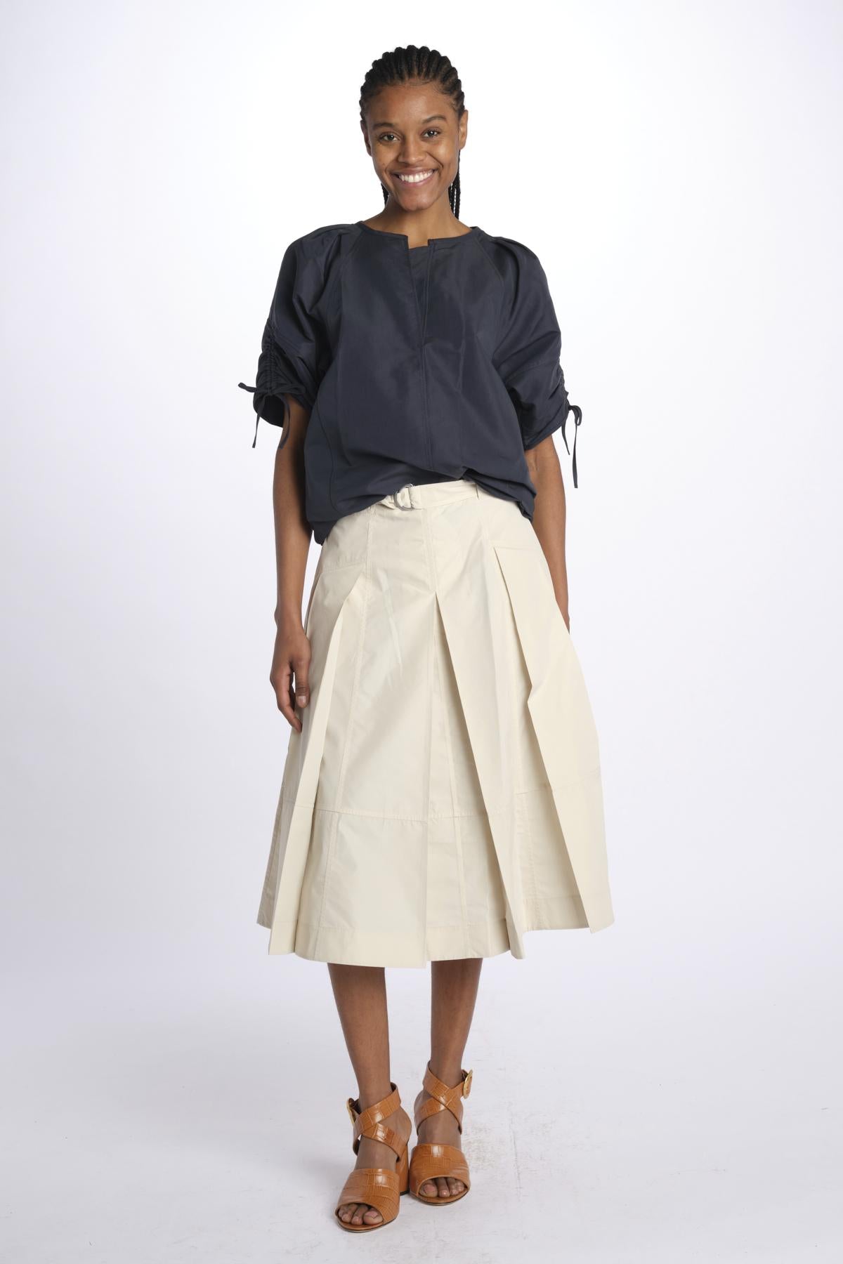 Gonna UTILITY pieghe taffetas 36118LCE STONE phillip lim 