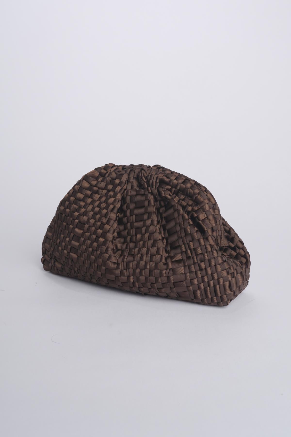 maria la rosa GAME CLUTCHDARK BROWN