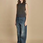 gilet jaquard. PUL0296 GRI5925W soeur 