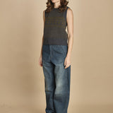 gilet jaquard. PUL0296 GRI5925W soeur 