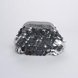 Clutch OIA piccola con paillettes OIA BAG SILVER boheme couture 