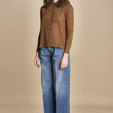 TACY camicia in jersey BETB500 WALNUT hartford 