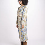 camicia cropped stampata 350502 GARDEN BLU 26046 farm rio 