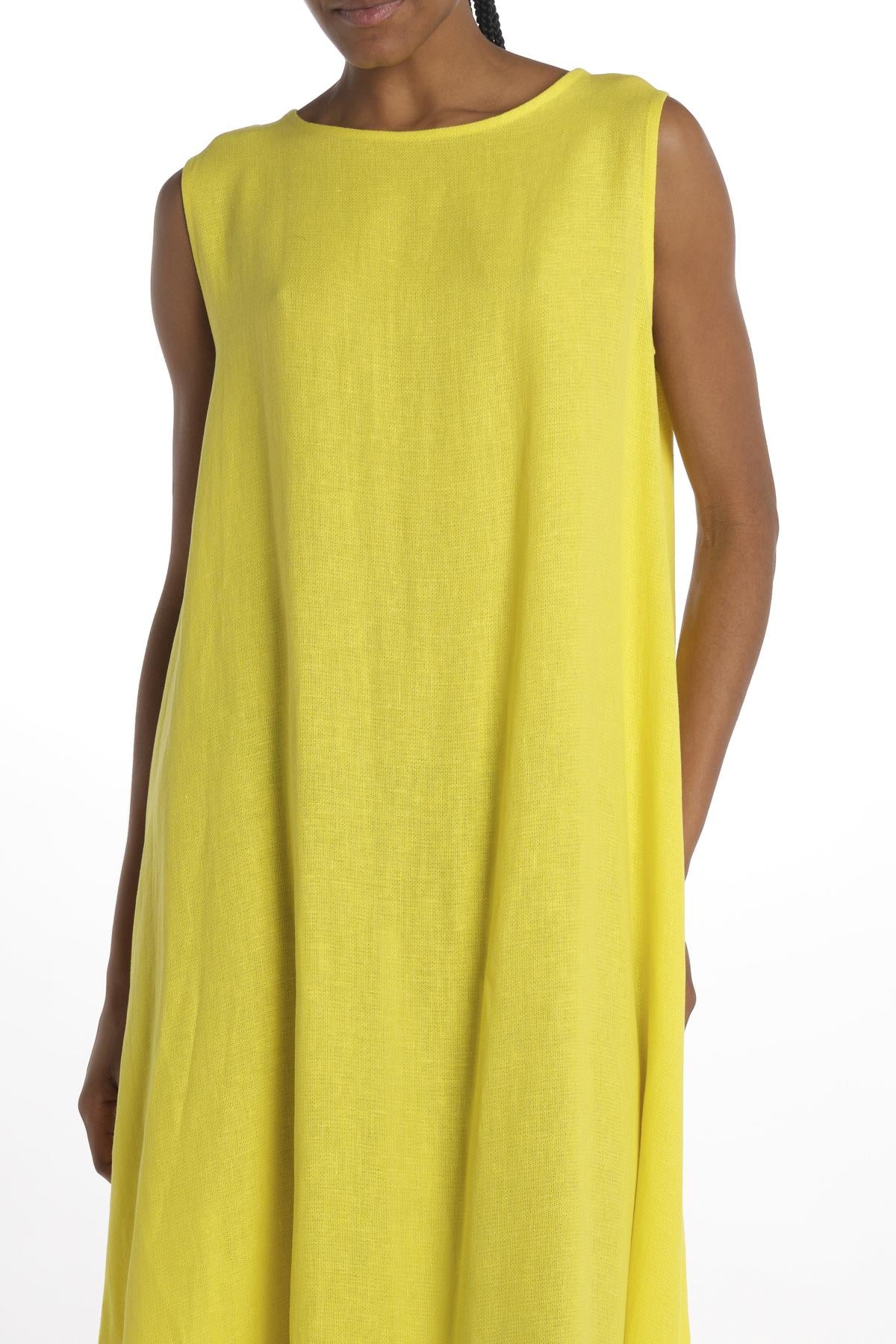 Abito lungo limone 1622 SAFFRON dusan 