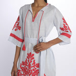 benaras soleil BE24876PALE BLUE RED