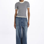 ADDY KNIT s/slv tee E008 MULTI sea ny 