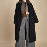 pantalone con pinces in vigogna e stasca sul retro MONIQUE 689923 50 quelledue 
