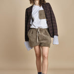 metà montone e metà in cotone NORMA SHORT MJD233AATEX72 J0229 DOVE FUR jejia 