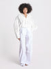 pantalone over con pinces in popeline