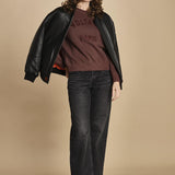 felpa girocollo. JWSS01674 BURGUNDY 540 zadig & voltaire 