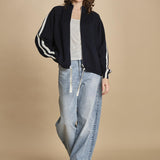 maglia bande con zip ANGIX NAVY bellerose 