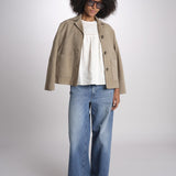 t-shirt in lino ricamata BACINO 2615941082600 001 ECRU weekend maxmara 