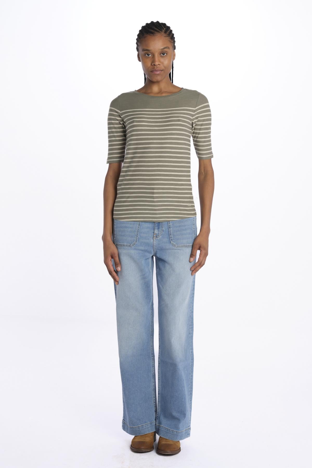 T-shirt MIAS manica 3/4 a righe MIAS51 T1546 STB bellerose 