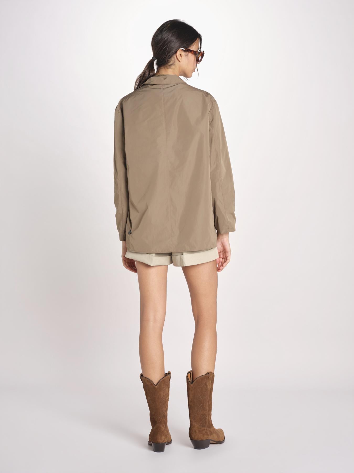 N616 giacca in nylon con tasche N616 01090 TORTORA aspesi 