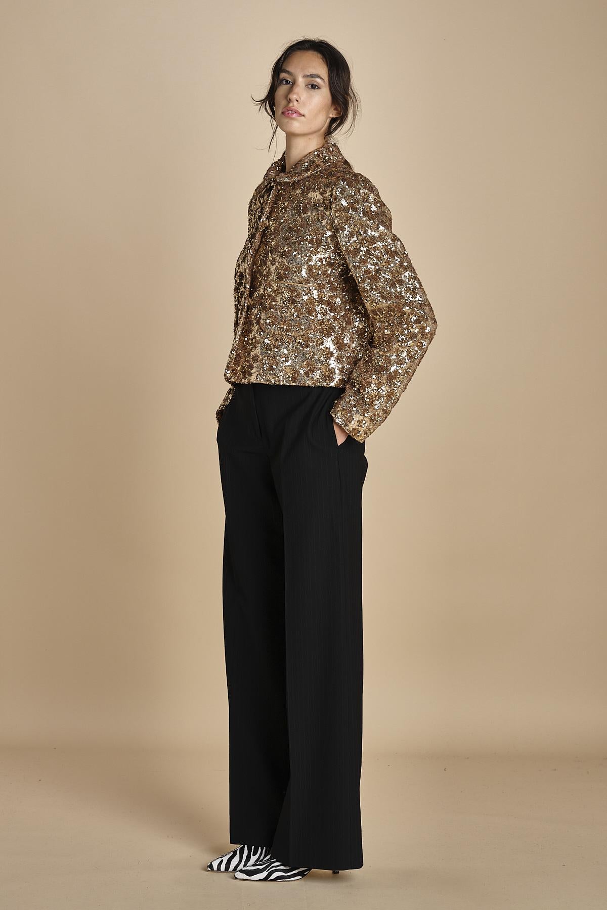 giacca corta in paillettes L0245265 M301 n21 