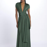 ALLUIM DRESS abito lungo ALLIUM GREEN nash 