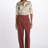 Pantalone MORENA pinces lana seta MORENA687786 48 quelledue 