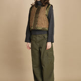 gilet reversibile in nylon e ecopelliccia JENSA CBA COMBO bellerose 