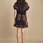 miniabito stampa fiori BERRY GARDEN340038 BLACK farm rio 