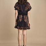 miniabito stampa fiori BERRY GARDEN340038 BLACK farm rio 