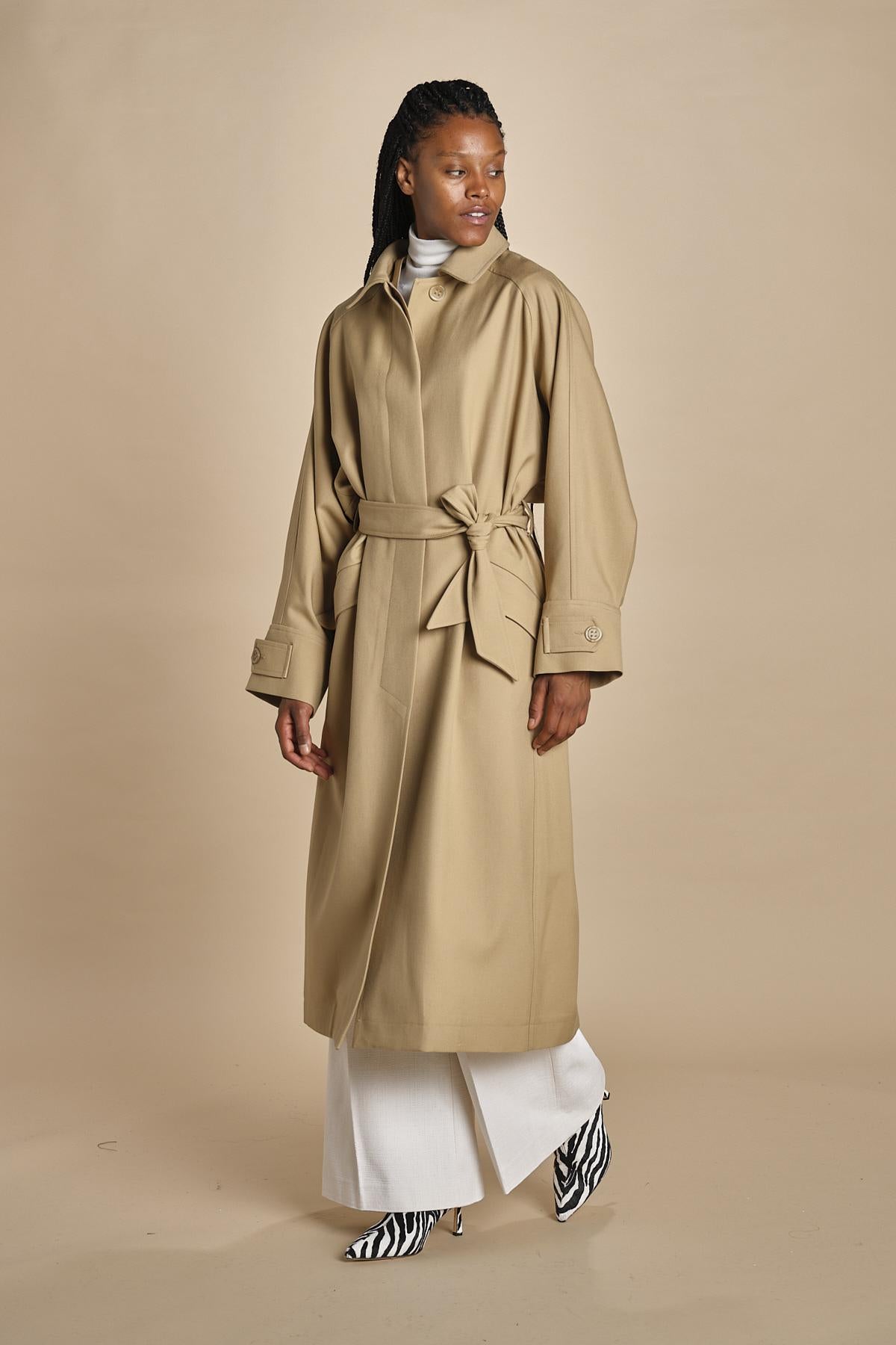 trench oversize con tasche OVERSIZED TRENCH E20FM04 NS91 CAMEL martin grant 