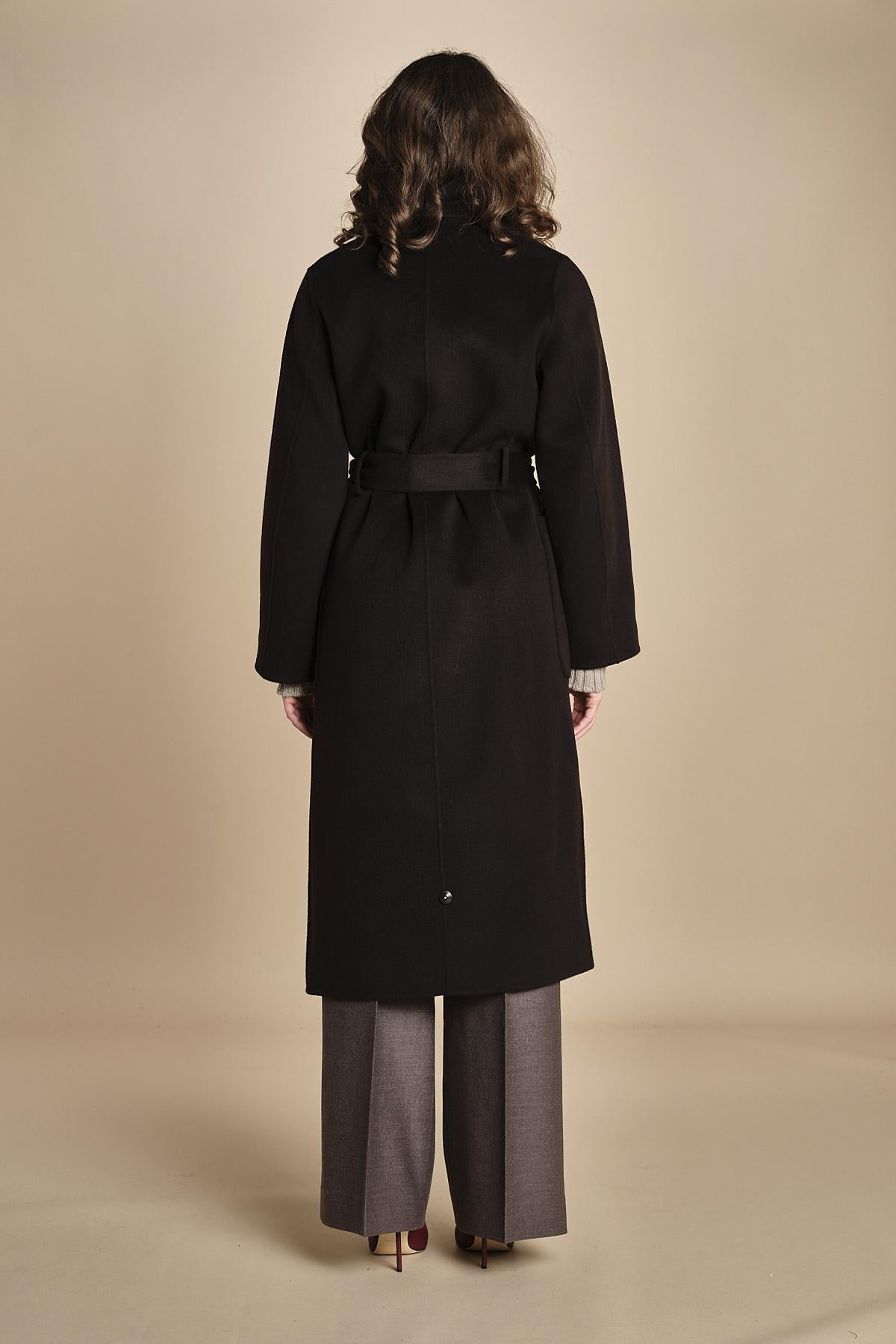 cappotto vestaglia double CELIA IO111046 BR291 ivy oak 